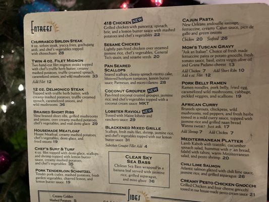 Menu photo 6 Clear Sky on Cleveland Clearwater, FL