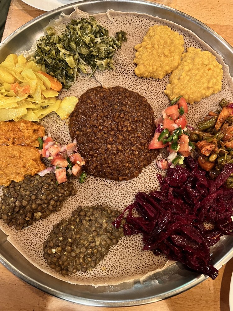 Food from Nazrawi Ethiopian Restaurant 