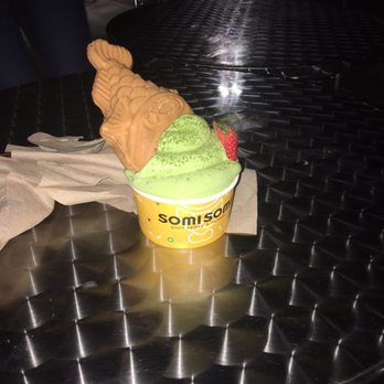 Somisomi - Stacked upside down ice cream (matcha on top ube underneath) - Ice Cream & Frozen Yogurt Near Me - Sugar Land, Texas Somisomi - Stacked upside down ice cream (matcha on top ube underneath) - Ice Cream & Frozen Yogurt Near Me - Sugar Land, Texas
