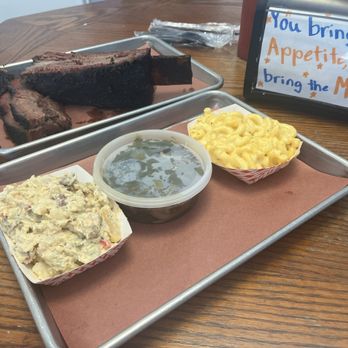 3rd Coast BBQ - Beef rib, Brisket, mac and cheese, potato salad, and collard greens - Barbeque Near Me - Spring, Texas