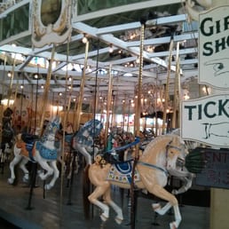 Taking a step back in time for a ride on the carousel.