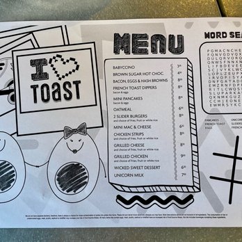 Toast - Kids Menu - Breakfast & Brunch Near Me - Temecula, California Toast - Kids Menu - Breakfast & Brunch Near Me - Temecula, California