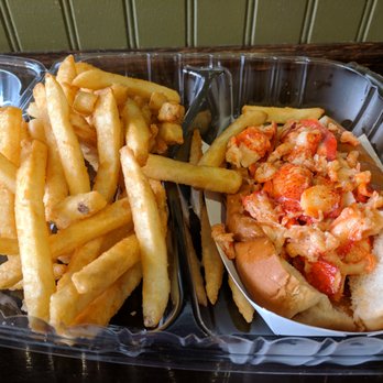 Pauli's - lobster roll with fries - Sandwiches Near Me - Boston, Massachusetts