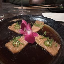 Salmon sashimi