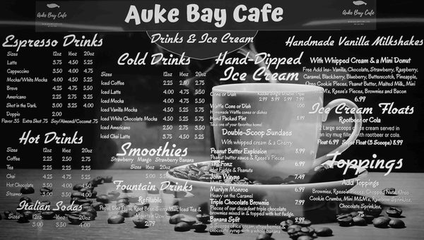 Menu photo 3 Auke Bay Cafe Juneau, AK Menu photo 3 Auke Bay Cafe Juneau, AK