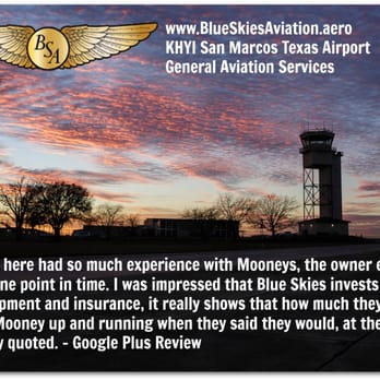 Blue Skies Aviation - 10 Successful Years of Satisfied Customers at Blue Skies Aviation - Aircraft Dealers Near Me - San Marcos, Texas Blue Skies Aviation - 10 Successful Years of Satisfied Customers at Blue Skies Aviation - Aircraft Dealers Near Me - San Marcos, Texas