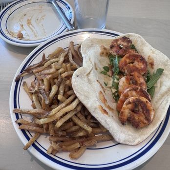 Alder & Oak - Harissa shrimp pita - Mediterranean Near Me - Jacksonville, Florida Alder & Oak - Harissa shrimp pita - Mediterranean Near Me - Jacksonville, Florida