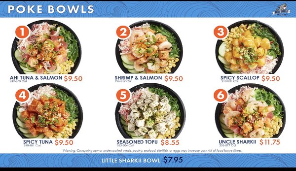 Menu photo 6 Uncle Sharkii Poke Bar Fairfield, CA