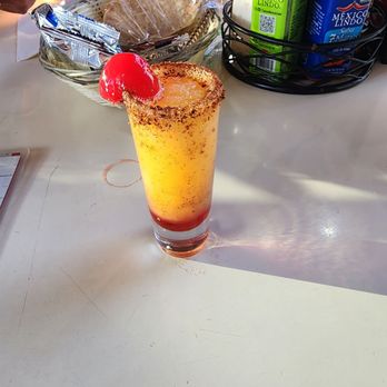 Mariscos Arcos Playas - Mango shot was pretty good - Seafood Near Me - Tijuana, BCN