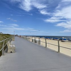 Spring Lake Beach - Very long board walk with lots of seating