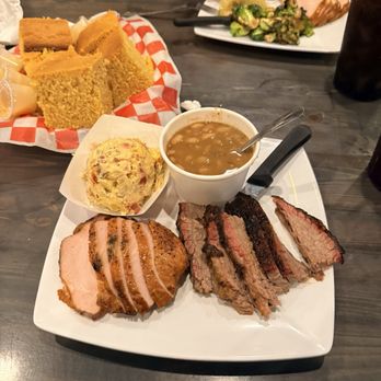 MacDaddy's Family Kitchen - 2 meat plate(brisket/turkey) with beans and potato salad - Southern Near Me - Port Aransas, Texas MacDaddy's Family Kitchen - 2 meat plate(brisket/turkey) with beans and potato salad - Southern Near Me - Port Aransas, Texas