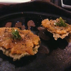 Huto Izakaya - Tempura de Shisso com tartar de spicy tuna
