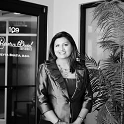 Vijeyta Bhatia, DDS - Dr Vijeyta Bhatia is dedicated to providing exceptional care to all her patients.  
Visit: www.SignatureDentalExperience.com