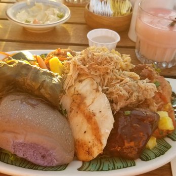 Old Lahaina Luau - Buffet plate, nom nom nom - Performing Arts Near Me - Lahaina, Hawaii