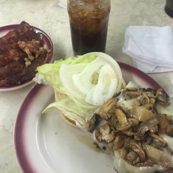 Tastee Diner - mushroom & Swiss burger/corned beef hash. - Diners Near Me - Bethesda, Maryland Tastee Diner - mushroom & Swiss burger/corned beef hash. - Diners Near Me - Bethesda, Maryland