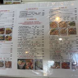 Thai Chinese Food IV - Menu