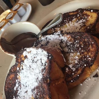 Roasters 'N Toasters - Pinecrest - French toast with Nutella on the side - Bagels Near Me - Miami, Florida Roasters 'N Toasters - Pinecrest - French toast with Nutella on the side - Bagels Near Me - Miami, Florida