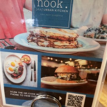 Nook - QR Menu on table - New American Near Me - Tucson, Arizona