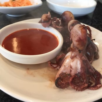 BBQ Stop - Baby octopus! (5 per plate/order) - Korean Near Me - Diamond Bar, California BBQ Stop - Baby octopus! (5 per plate/order) - Korean Near Me - Diamond Bar, California