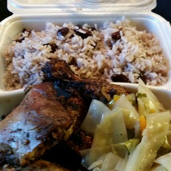 Caribbean Grill Restaurant - Jerk chicken 4 pieces of chicken! 2 legs and two thighs. The flavor was amazing! - Caribbean Near Me - Grafenwöhr, BY