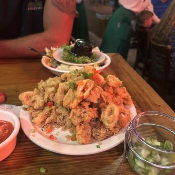 McGuire's Irish Pub - Calamari it's ok , not great. Won't be worried about getting that again - Irish Pub Near Me - Destin, Florida McGuire's Irish Pub - Calamari it's ok , not great. Won't be worried about getting that again - Irish Pub Near Me - Destin, Florida