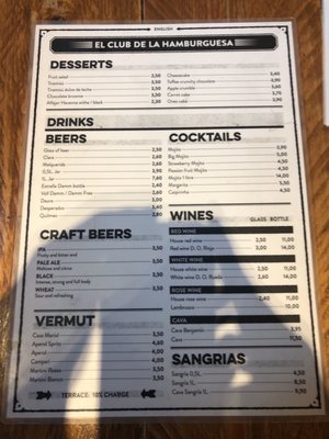 Menu photo 1 Mucci's Barcelona, B Menu photo 1 Mucci's Barcelona, B