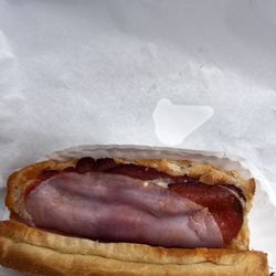 Angelo's Pizza - Supposed to be an Italian sub with all the works. It's just processed junk :(