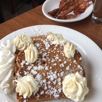 The Jagged Fork - Graham cracker crusted French toast and a side of bacon - Breakfast & Brunch Near Me - Grosse Pointe, Michigan The Jagged Fork - Graham cracker crusted French toast and a side of bacon - Breakfast & Brunch Near Me - Grosse Pointe, Michigan