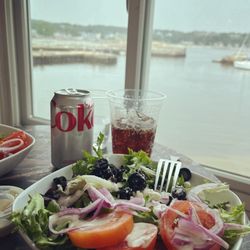 Bean & Leaf Cafe - Greek salad with a view