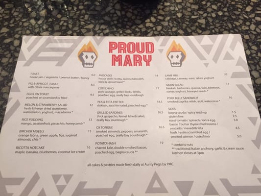 Menu photo 5 Proud Mary Collingwood, VIC Menu photo 5 Proud Mary Collingwood, VIC