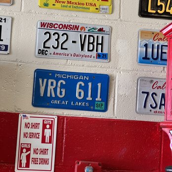 Great People Auto - The inside wall with plates from the different states. - Auto Repair Near Me - Honolulu, Hawaii