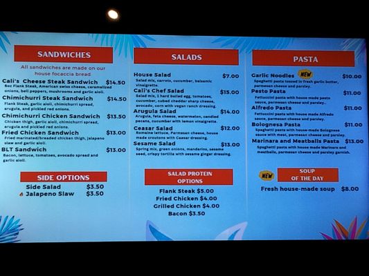 Menu photo 7 Cali's Sports Bar & Kitchen Berkeley, CA Menu photo 7 Cali's Sports Bar & Kitchen Berkeley, CA