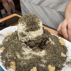 The Bingsu - Black sesame (4/5) - strong sesame flavour, but can get a little overwhelming unless you share and have just a little bit