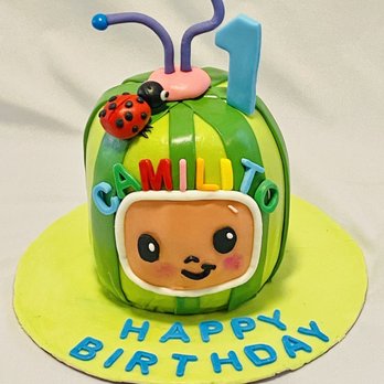 Myra's Custom Cakes - a cake with a ladybug on it - Custom Cakes Near Me