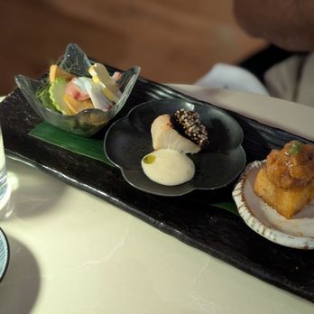 Kumoya - Omakase appetizer trio - Japanese Near Me - Denver, Colorado Kumoya - Omakase appetizer trio - Japanese Near Me - Denver, Colorado