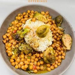 Burnt Offerings - Spice up your day with a bowl of goodness: Creamy chickpea curry!