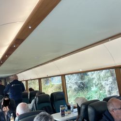Taieri Gorge Railway - Railcar has no overhead space