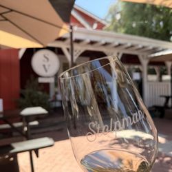 Their signature wine glasses