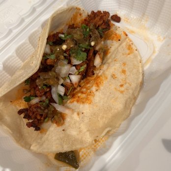 Taqueria El Bajio - a taco in a styrofoam container - Mexican Near Me - Santa Barbara, California Taqueria El Bajio - a taco in a styrofoam container - Mexican Near Me - Santa Barbara, California