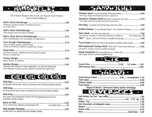Menu photo 7 Bobs At The Marina Stockton, CA Menu photo 7 Bobs At The Marina Stockton, CA
