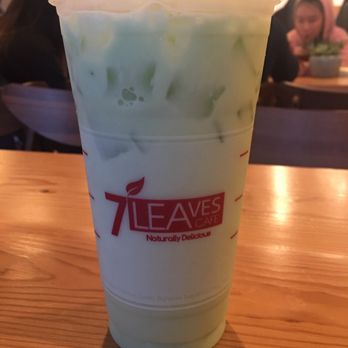7 Leaves Cafe - Easy sweet and easy ice Mung milk tea. Normal ice is twice the amount. - Coffee & Tea Near Me - San Jose, California