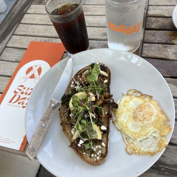 Sunday - Roasted Shiitake & Oyster Mushroom Toast. Cold Brew - Breakfast & Brunch Near Me - St Augustine, Florida Sunday - Roasted Shiitake & Oyster Mushroom Toast. Cold Brew - Breakfast & Brunch Near Me - St Augustine, Florida