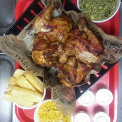 Al Carbon Chicken - Family meal - a whole chicken with three sides was more than enough to feed our family of four.