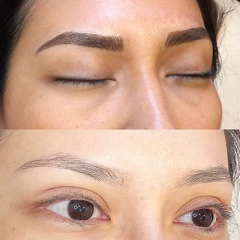 Rosa Brows Permanent Makeup - Before and after Rosa's artwork - Permanent Makeup Near Me - Oak Park, California
