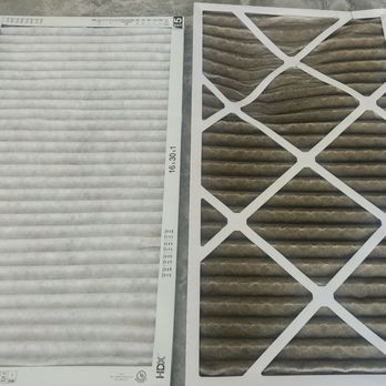 Full Blown Heating And Air Conditioning - New clean filter vs dirty old filter - Heating & Air Conditioning/HVAC Near Me - Whittier, California