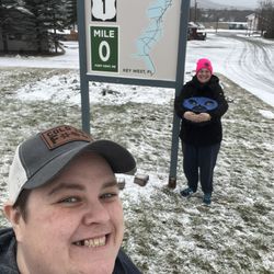 Northern Door Inn - Mile marker which was cool