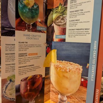 Cheddar's Scratch Kitchen - Drink Menu - Comfort Food Near Me - Tucson, Arizona