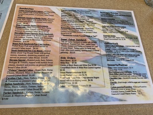 Menu photo 1 Havana Carolina Bakery Kannapolis, NC