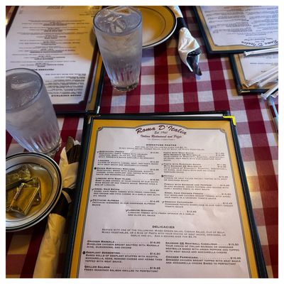 Menu photo 1 Roma D' Italia Tustin, CA Menu photo 1 Roma D' Italia Tustin, CA