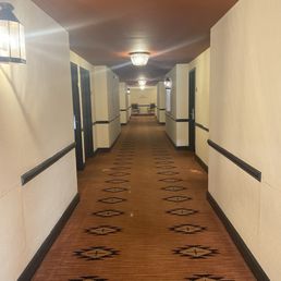 The hallways could use some updating.